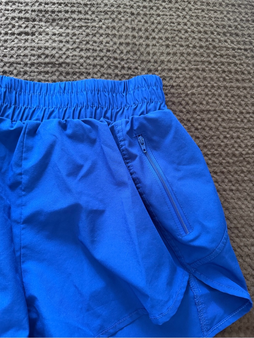 Women’s Blue Athletic Shorts - Picture 2 of 4
